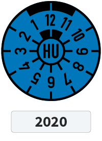 HU-Plakette 2020