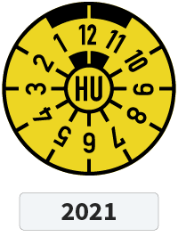 HU-Plakette 2021